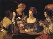 Georges de La Tour The Card-Sharp with the Ace of Spades china oil painting artist